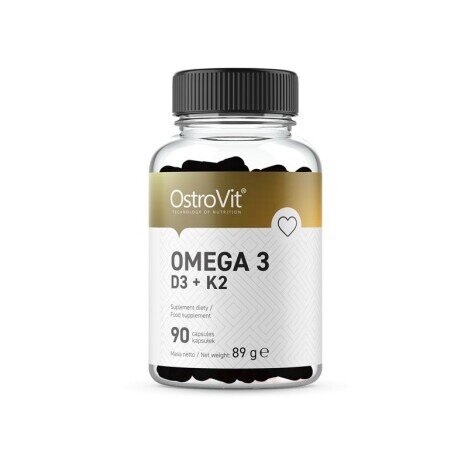 OstroVit Omega 3, Vitminele D3 + K2 90 Capsule